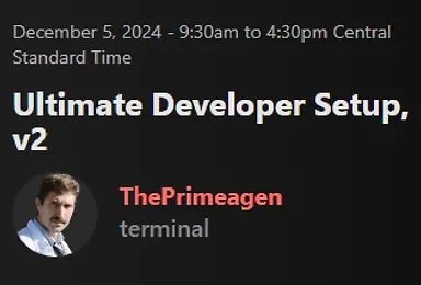Ultimate Developer Setup, v2